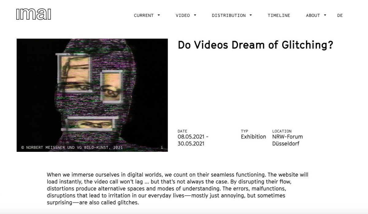 Do videos dream of glitching?